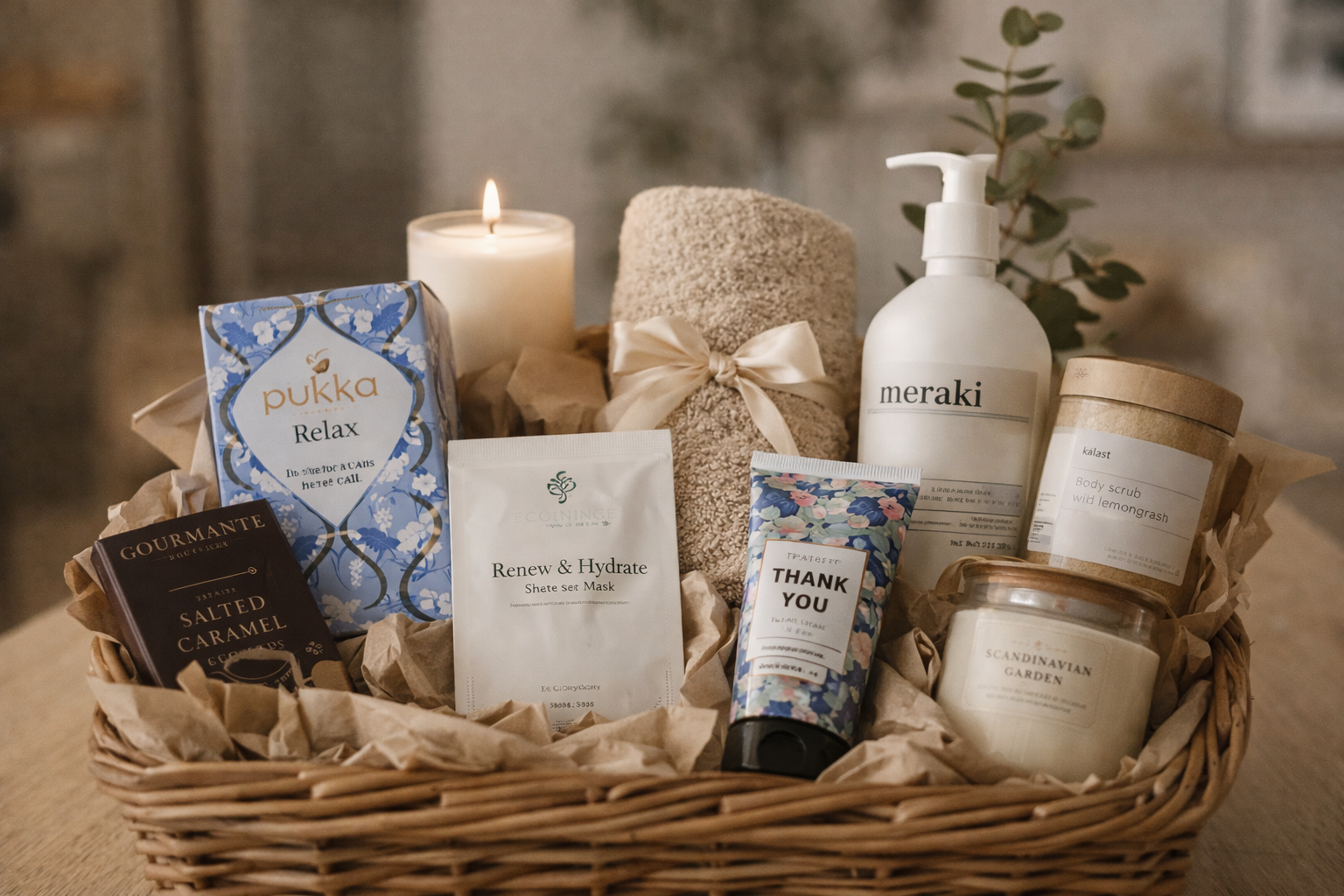 Giv velvære i gave: En gavekurv fyldt med omtanke og glæde