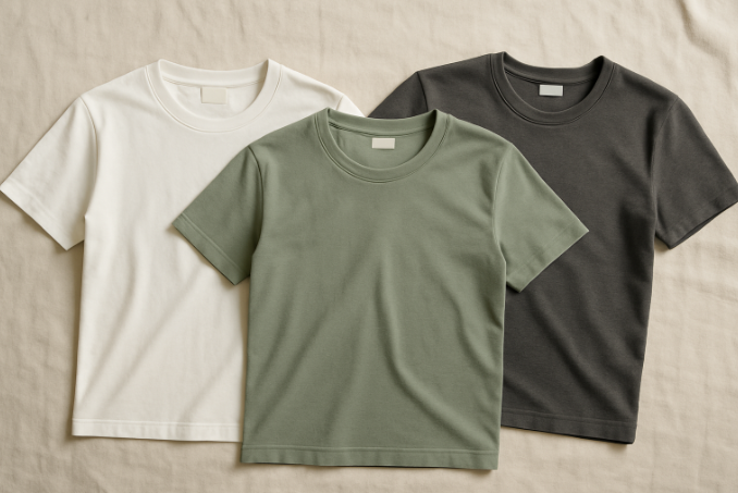 T-shirts designet med fokus på kvalitet og pasform